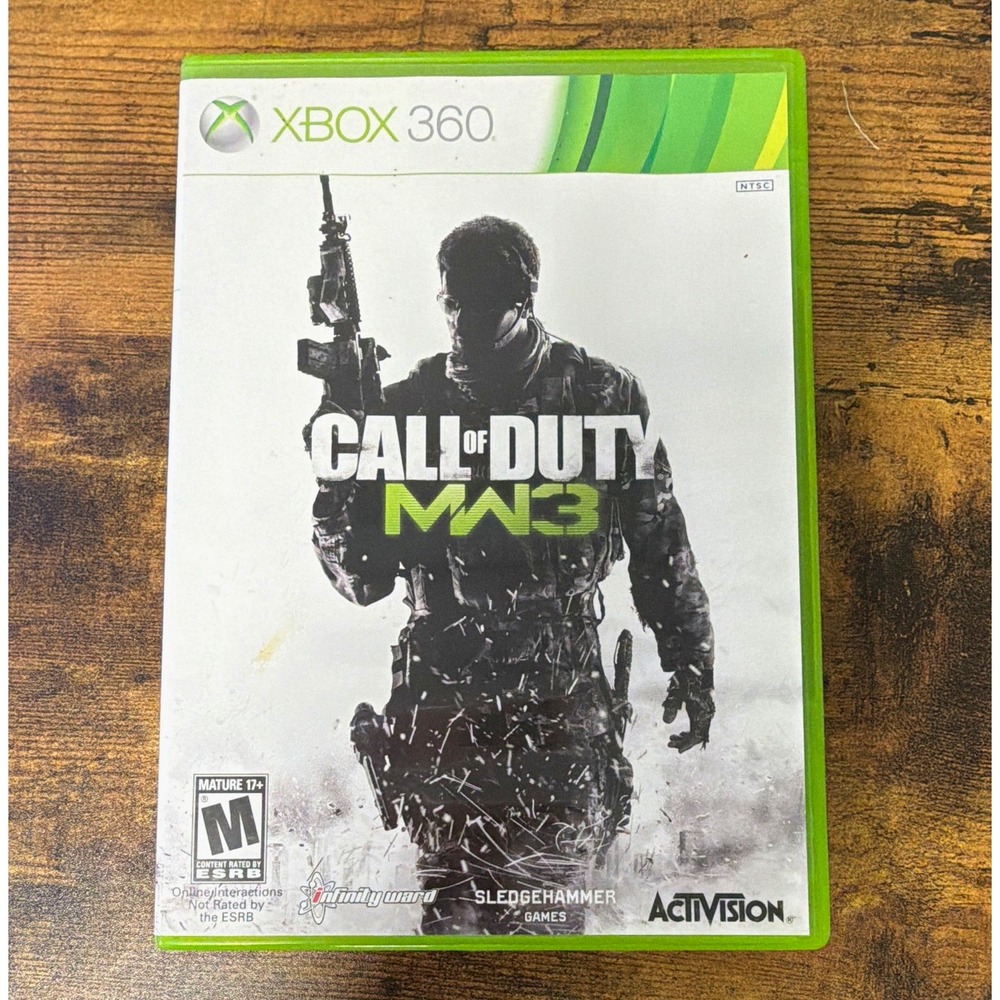 Activision Call of Duty MW3 w/ Case Manual Xbox 360 NTSC 2011 M Co-Op Shooter